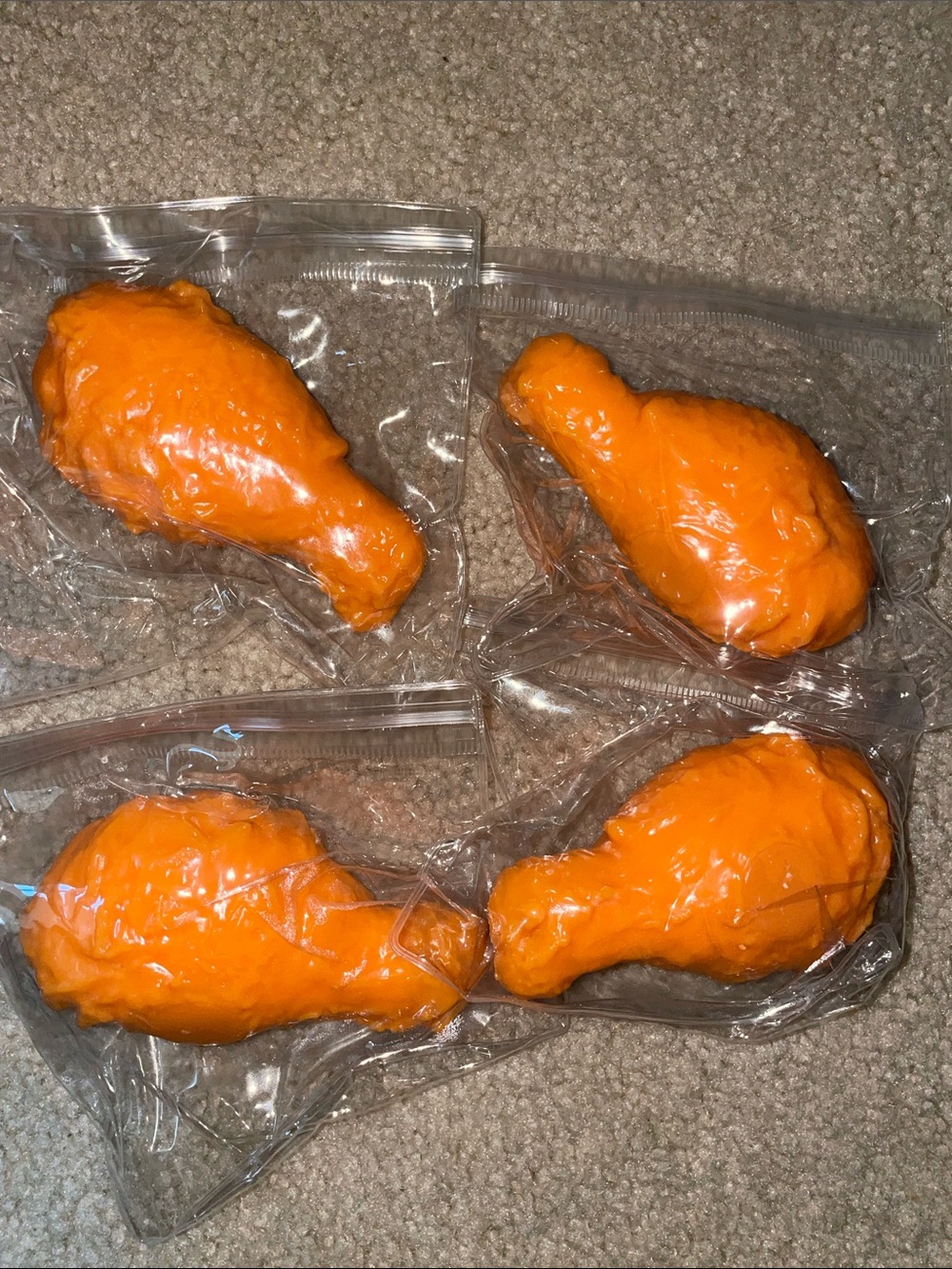 4 mini squishy chicken Drumstick - squishy